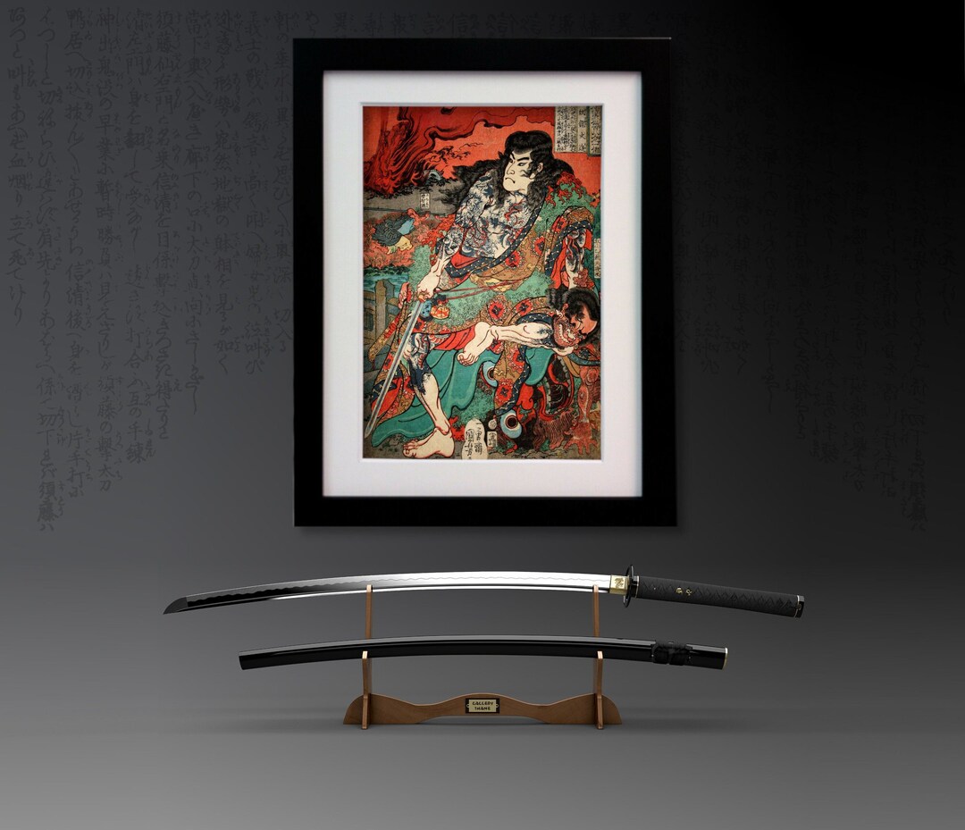 Utagawa Kuniyoshi, Japanese Fine Art Print : Suikoden Warrior, Ukiyo-e ...