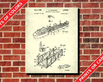 Shipping Container Patent Print