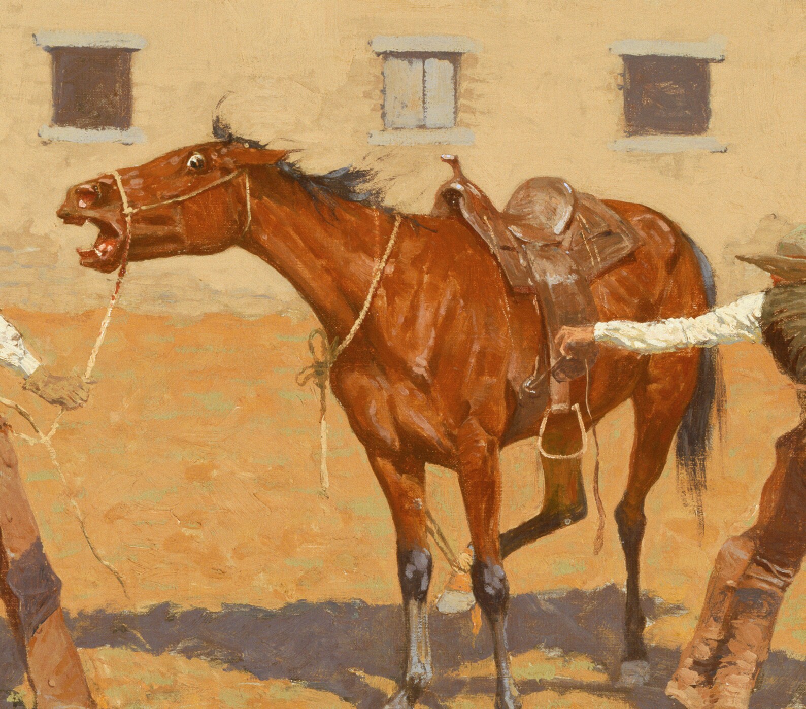 Frederic Remington Horses Fine Art Print His First Lesson Etsy
