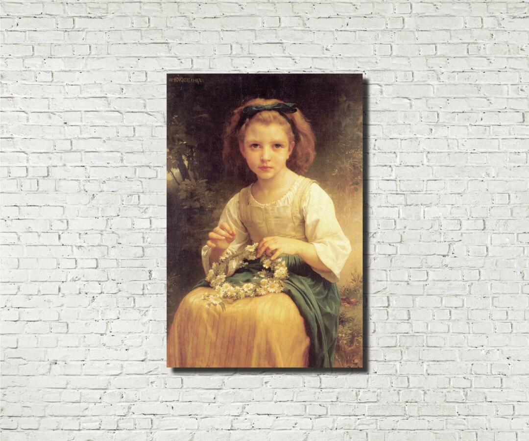 William-adolphe Bouguereau Fine Art Print : Child Braiding - Etsy UK