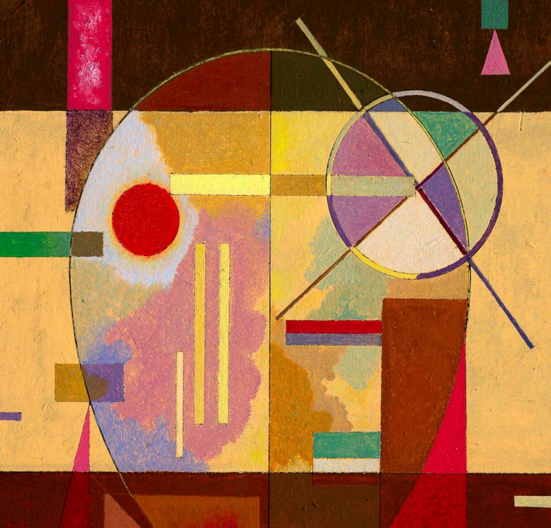 Wassily Kandinsky Fine Art Print Geometric Abstract Soviet Etsy