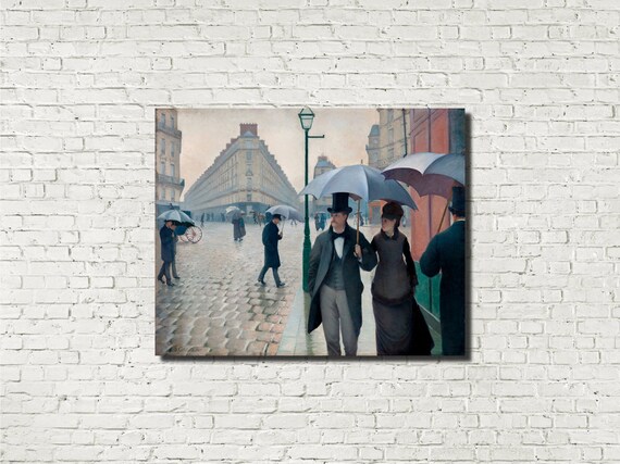 Gustave Caillebotte Fine Art Print : Paris Street Rainy Day | Etsy