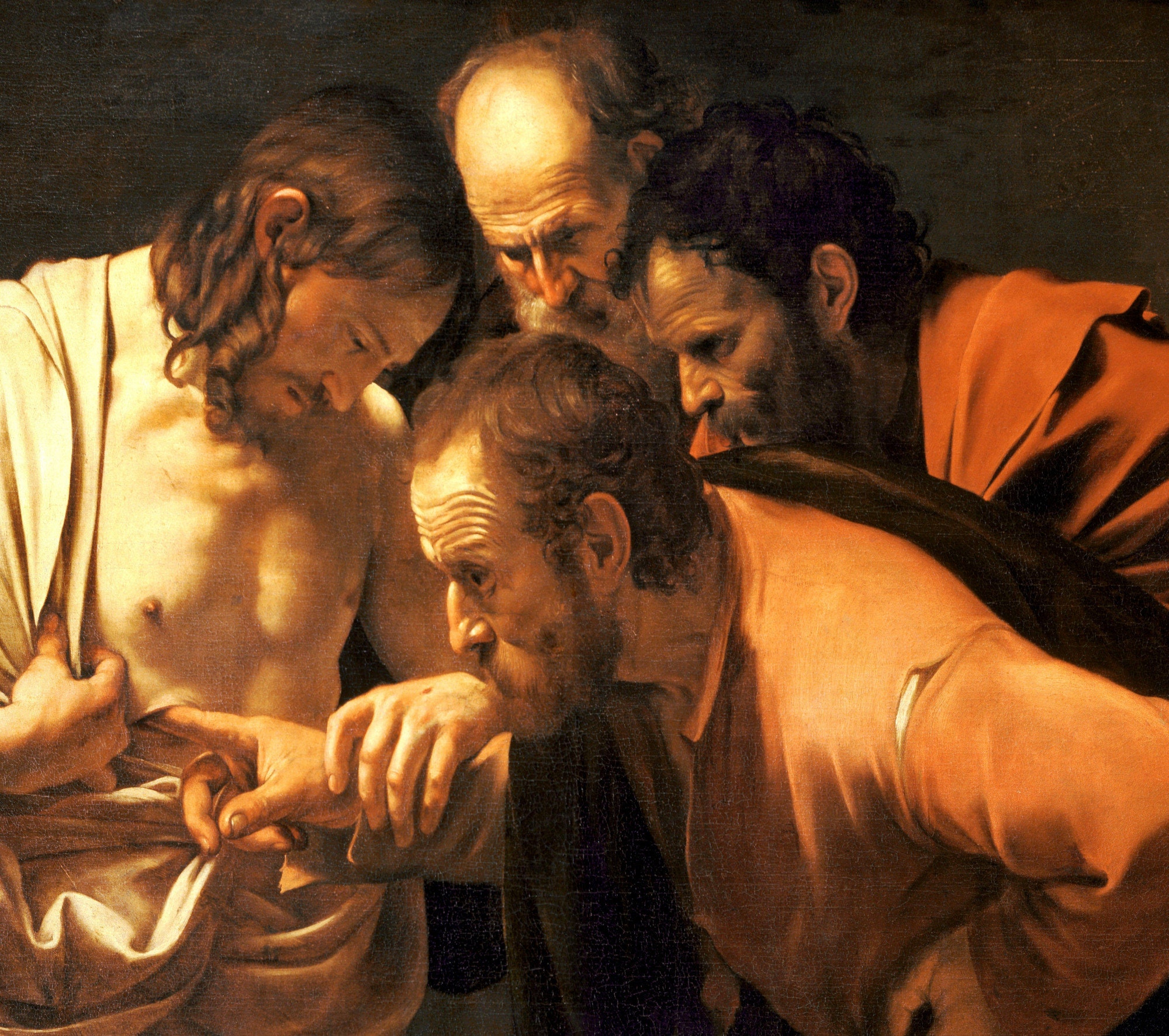 Caravaggio Baroque Fine Art Print Incredulity of Saint Thomas Etsy UK