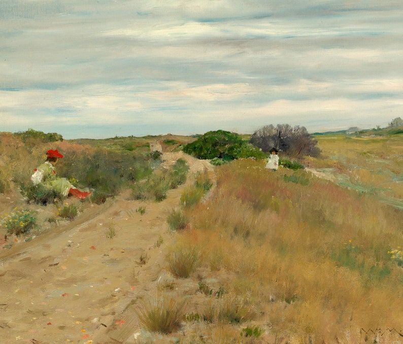 The old Sand Road William Merritt Chase Fine Art Print