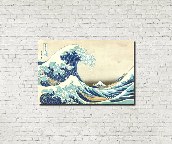 Hokusai Japanese Art Print The Great Wave off Kanagawa 16x24