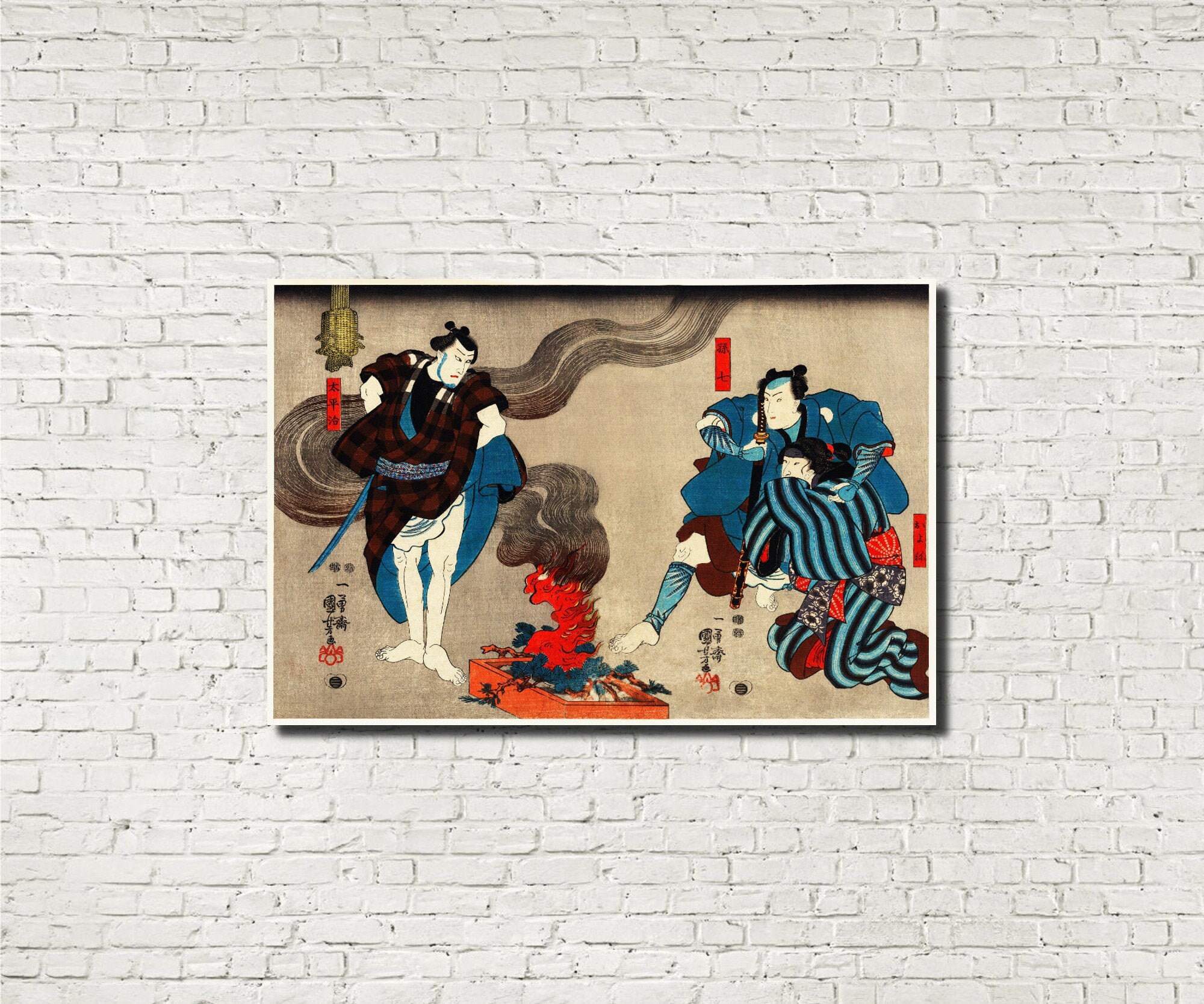 Utagawa Kuniyoshi Japanese Fine Art Print : Warriors - Etsy UK