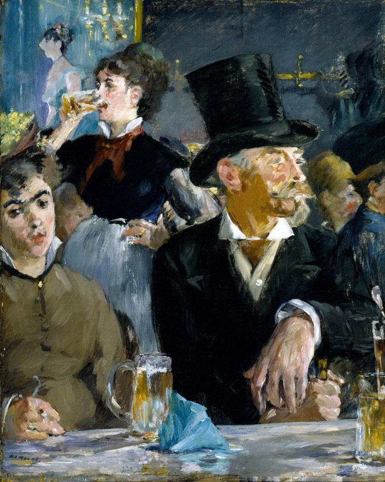 \u00c9douard Manet Fine Art Print French Cafe