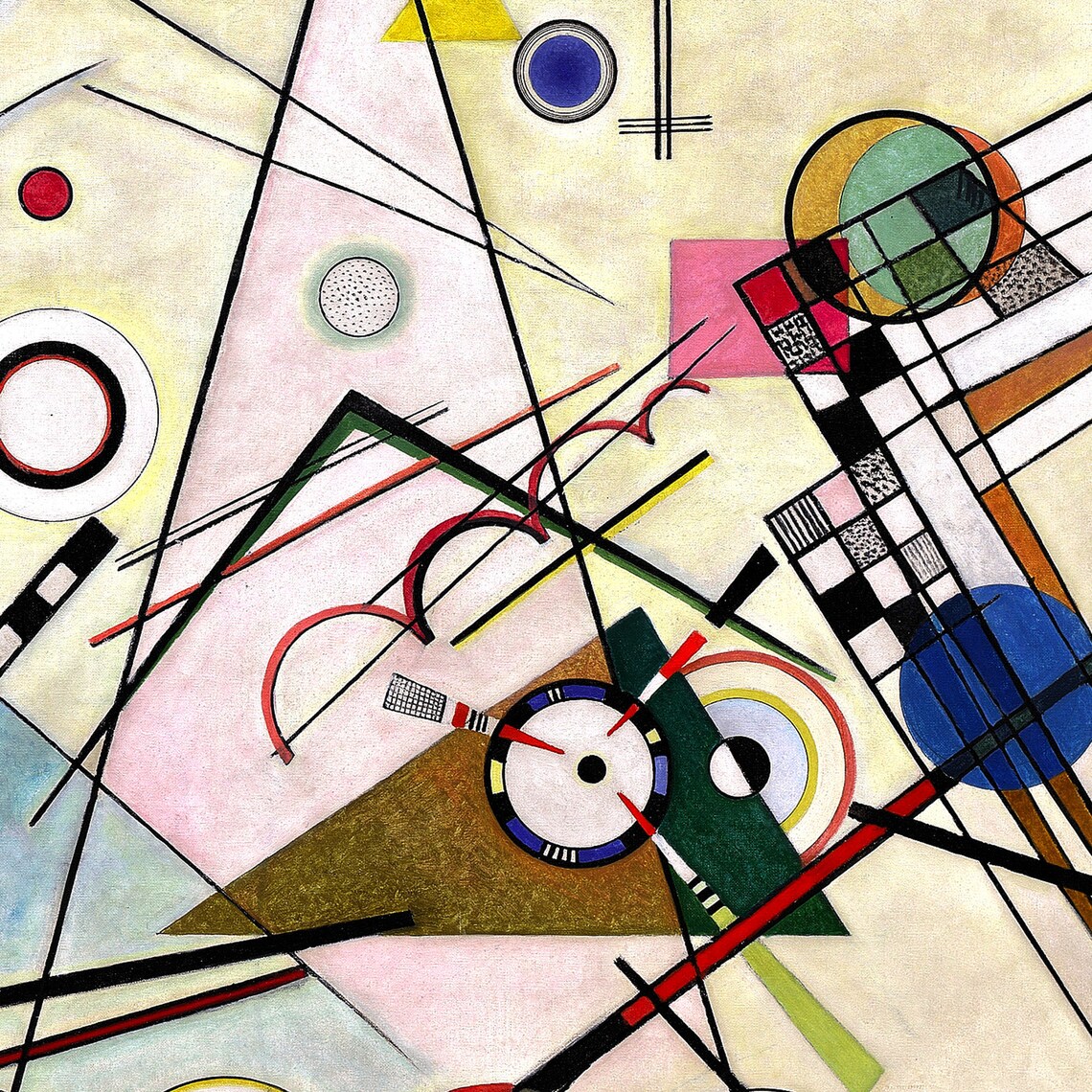 Wassily Kandinsky Geometric Abstract Fine Art Print Soviet Etsy