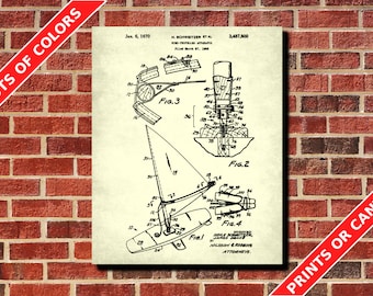 Windsurf Patent Print, Windsurfer Gift, Surfing Wall Art