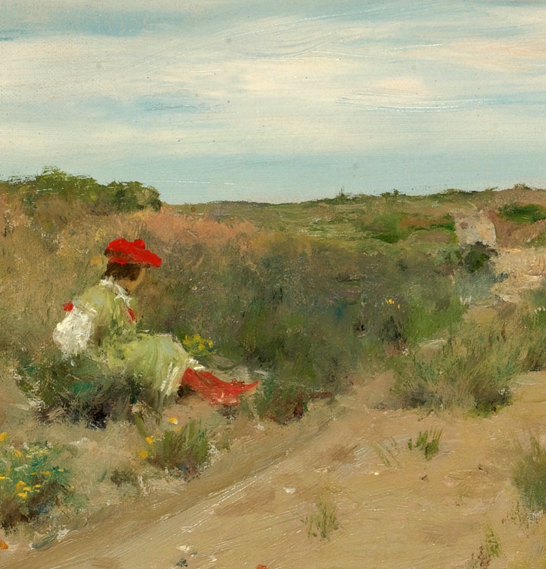 The old Sand Road William Merritt Chase Fine Art Print