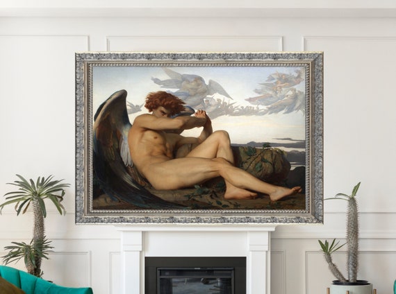 Canvas Reproduction, Fallen Angel, Alexandre Cabanel, Gallery Quality