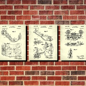 Logging Patent Prints Set 3 Woodsman Posters