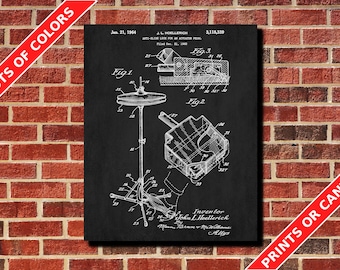 Hi Hat Cymbal Poster Recording Studio Drum Decor