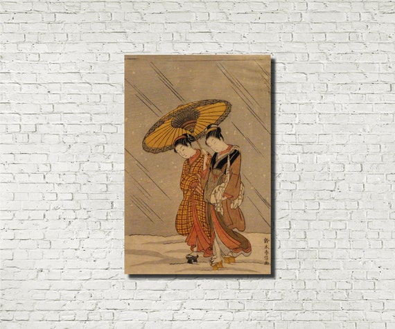 Suzuki Harunobu Japanese Fine Art Print Couple In A Etsy Suzuki Harunobu Japanese Fine Art Print Couple In A Etsy