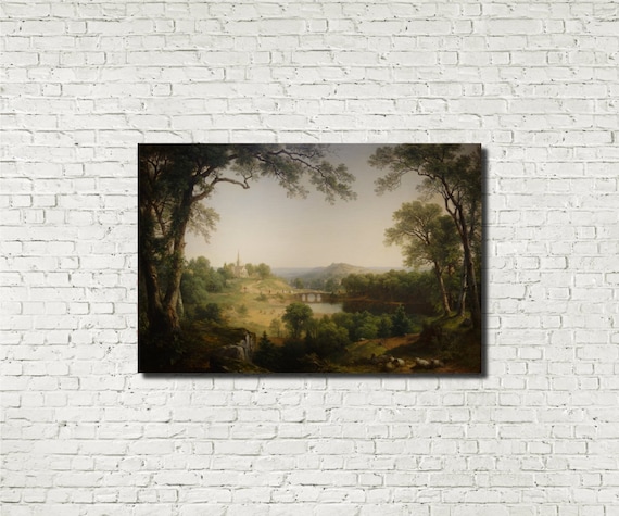 Pastoral landscape, Asher Brown Durand Fine Art Print : Sunday Morning