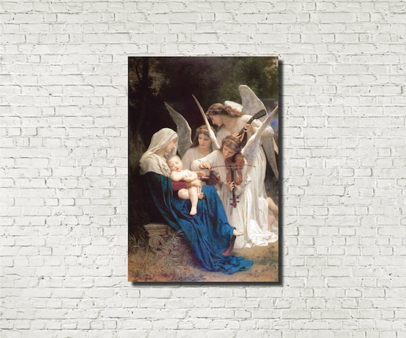 Song of the Angels William-Adolphe Bouguereau Religious Fine | Etsy