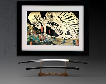 Japanese Skeleton Print, Utagawa Kuniyoshi : Ukiyo-e wood block art