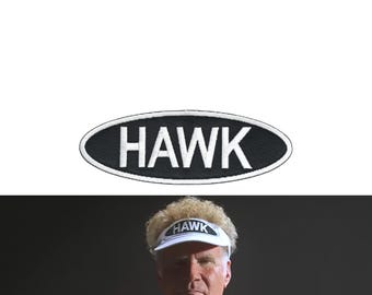 Lonnie the "HAWK" Hawkins Embroidered Patch - for your Will Ferrell Golf Visor Hat Halloween Costume or Everyday Golf Outfit