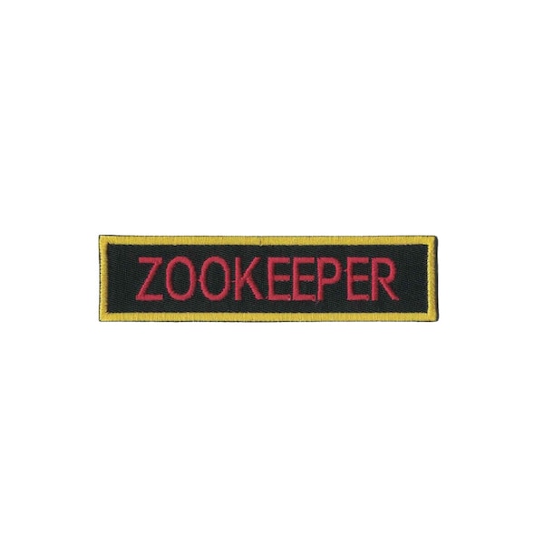 Zookeeper Uniform Embroidery Patch Iron On Patch Iron on Applique