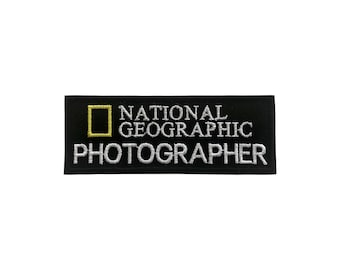 National Geographic Photographer Iron on Patch Photographer Iron on Patch applique