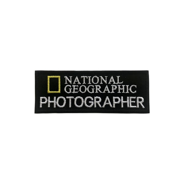 National Geographic Photographer Iron on Patch Photographer Iron on Patch applique