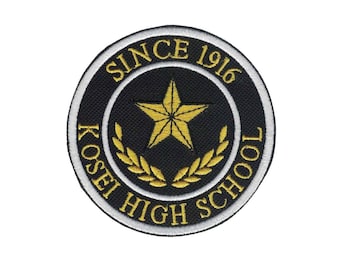 Persona 5 Kosei High School Embroidered Iron On Patch Iron on Applique