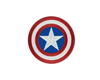 Captain America Avengers Embroidered Iron On Patch Iron on Applique