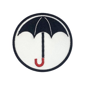 The Umbrella Academy Umbrella with Red Handle Embroidered Patch Iron On Patch Iron on Applique