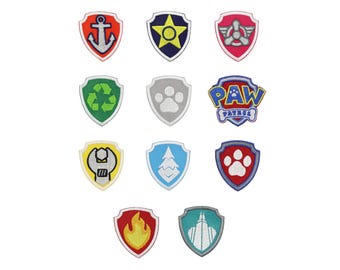 Paw Patrol Embroidered Iron On Patch Iron on Applique