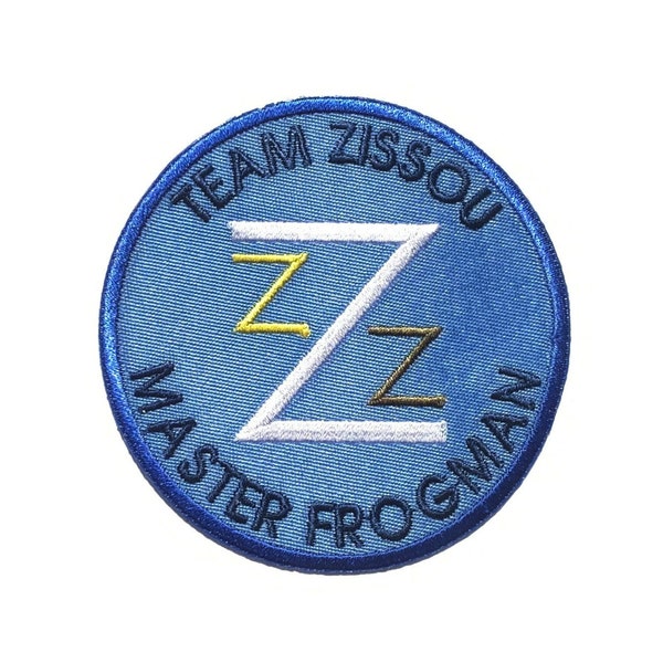 The Life Aquatic Team Zissou Master Frogman Embroidered Iron On Patch Iron on Applique