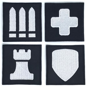 Overwatch Role Patches Embroidered Iron On Patch Iron on Applique