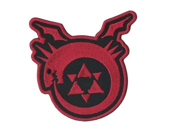 Fullmetal Alchemist Brotherhood Embroidered Patch Uroboro Iron On Patch Iron on Applique