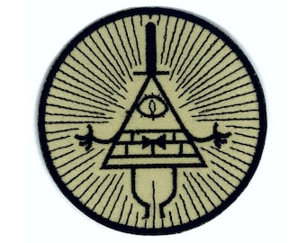 Bill Cipher From Gravity Falls Embroidered Patch Iron on Applique