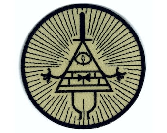 Bill Cipher From Gravity Falls Embroidered Patch Iron on Applique