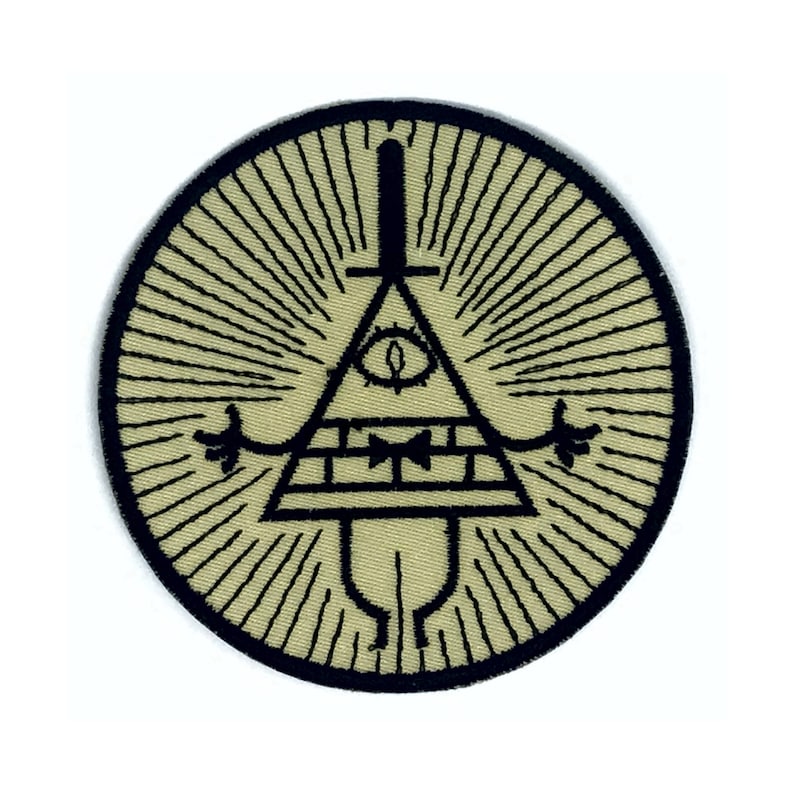 Bill Cipher From Gravity Falls Embroidered Patch Iron on Applique image 1