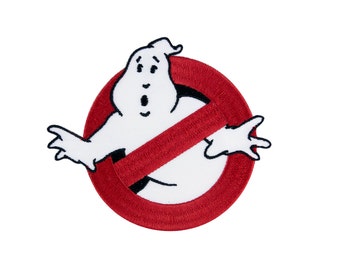 Set of Custom Ghostbusters NAME Tag & No Ghost Logo Iron on