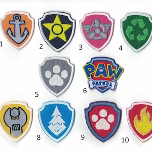 Paw Patrol Embroidered Iron On Patch Iron on Applique