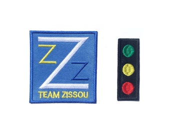 The Life Aquatic Team Zissou and Traffic Light Embroidered Iron On Patch Iron on Applique