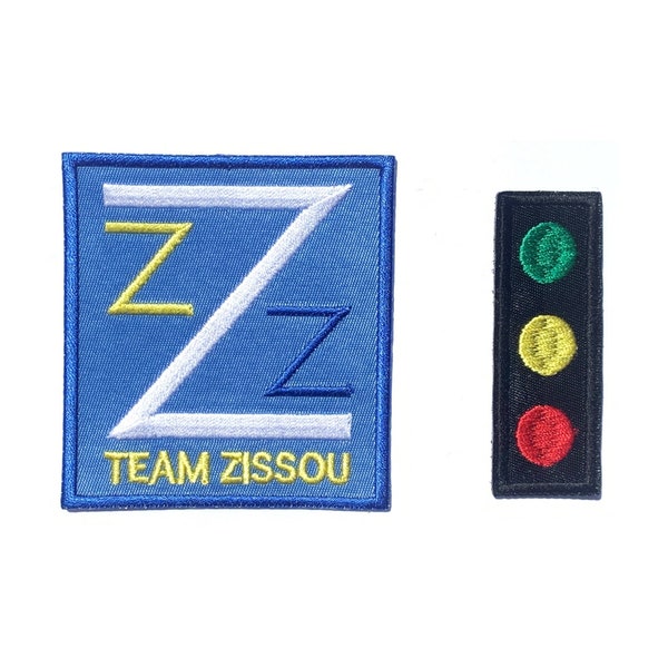 The Life Aquatic Team Zissou and Traffic Light Embroidered Iron On Patch Iron on Applique