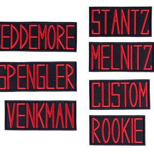 Ghostbusters Name Tags Badges GB1 Uniform Embroidered Iron On Patch Iron On or Hook Fastener Available