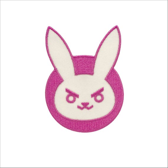 Cute Bunny Rabbit Gym Fitness Embroidered Patch With Hook And Loop Backing - 3 X 3 Inch Tactical Armband Badge