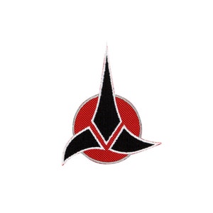 Klingon Empire Insignia Embroidered Iron On Patch Iron on Applique