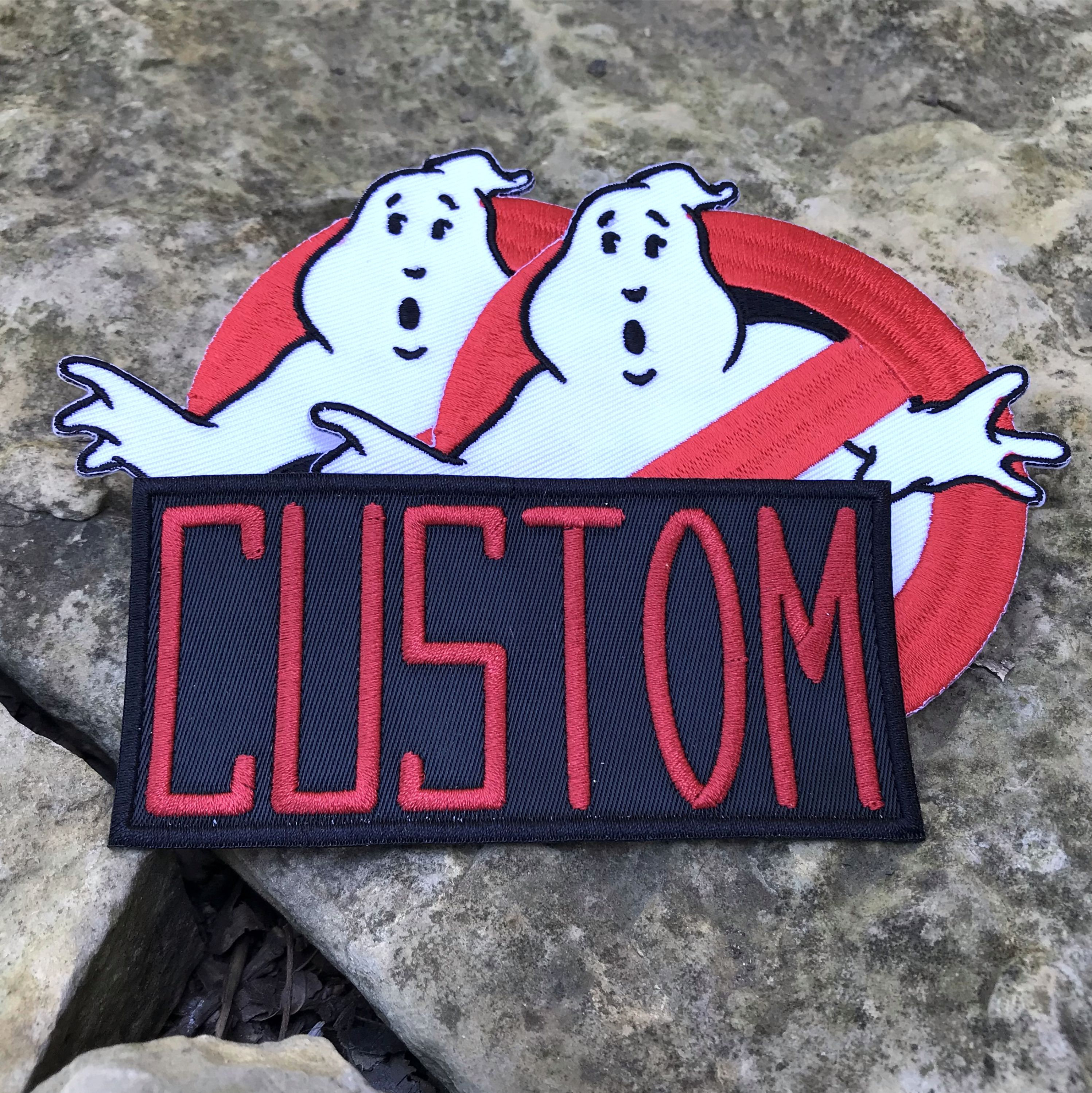 Ghostbusters Spengler Name Tag & No Ghost Iron On Applique Patch 