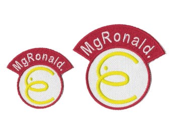 MgRonald Patch Set Embroidered Iron On Patch Iron on Applique