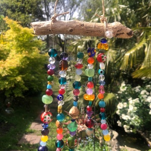 Crystal and vintage beads handmade mobile