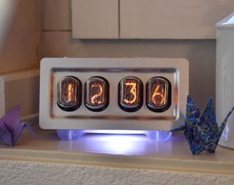 Aluminium Nixie Tube Clock with Unique Solar Cycle - Made to Order Limited to 5
