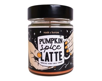 Pumpkin Spice Latte - bougie pot de confiture