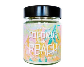 Coconut & Peach - Jam Jar Candle