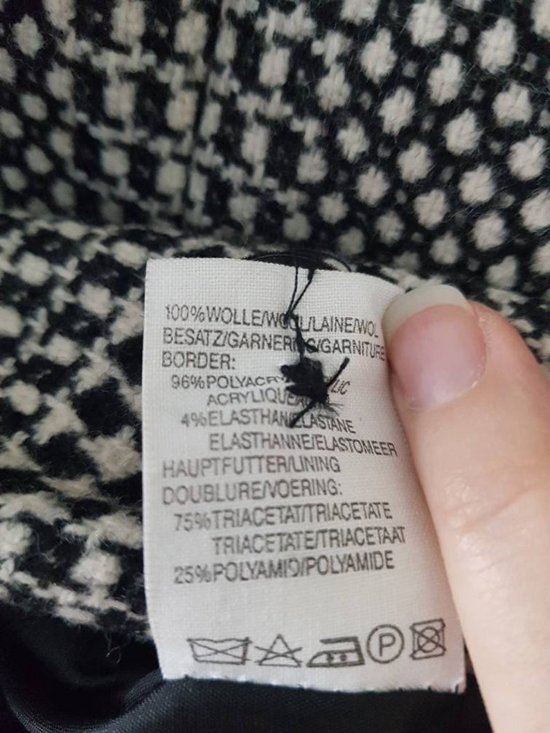 size 40 Checkered wool jacket from KL by Karl Lagerfeld
