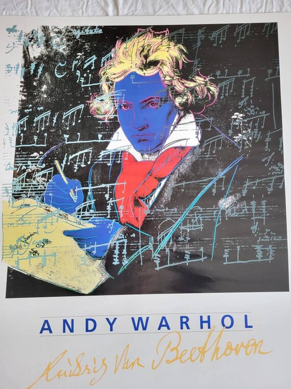 希少　Andy Warhol アンディウォーホル ポスター　ベートーベン 希少 Andy Warhol アンディウォーホル ポスター ベートーベン